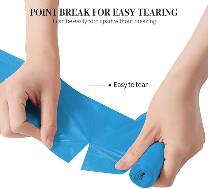 5 Rolls Small Trash Garbage Bags, 4 Gallon Strong Thin Material Disposable - Image 3