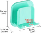 2 PCS Self-Adhesive Toothbrush Holders Wall Mounted, Water Proof Toothbrush Hook - Image 2