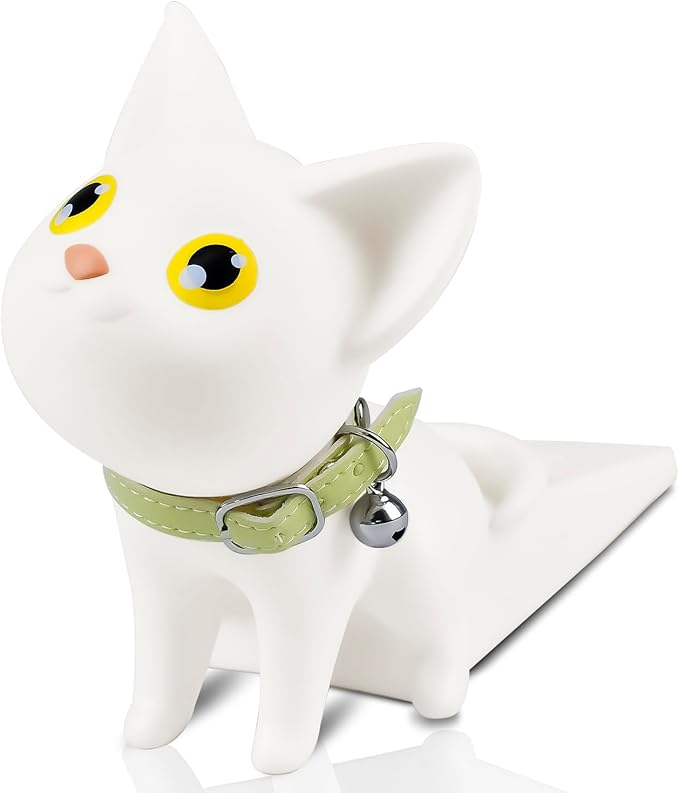 Cute Cat Door Stopper Decorative Non-Slip Floor Protector by Enenes