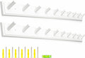2PCS Coat Rack Wall Mounted, Long 38'' Wooden Wall Coat Hooks by muukinghouse