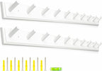 2PCS Coat Rack Wall Mounted, Long 38'' Wooden Wall Coat Hooks by muukinghouse