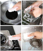 JEBBLAS Bamboo Natural Absorbent Sponges Kitchen Cleaning Sponges Reusable Dish - Image 7