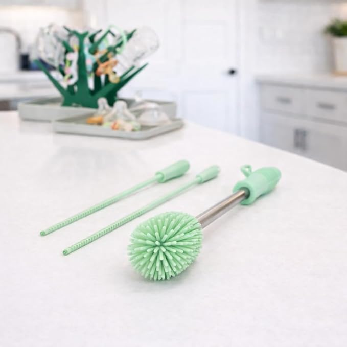 Haakaa Silicone Cleaning Brush Kit – Household Cleaning Brushes - Image 2