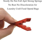HAHIYO Red Wooden Clothes Pins Clothespins Small Aviod Fall Apart 2.87 Inches - Image 5