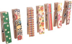 Mini Wooden Clothespins Photo Paper Peg Craft Clips, 100 Pack - Image 4