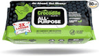 Crocodile Cloth All-Purpose Cleaning Wipes – 80 Count, Safe on Skin by CrocodileCloth