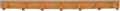 Spectrum Wall Mount 7-Peg Wood Rack Organizer by Spectrum