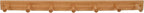 Spectrum Wall Mount 7-Peg Wood Rack Organizer by Spectrum