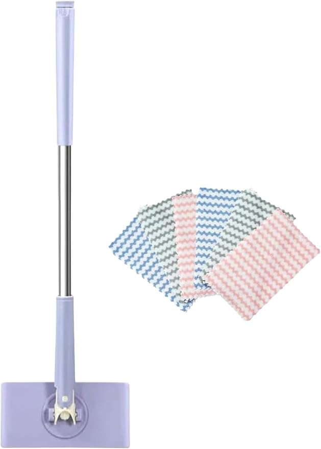 Snap Grip Mini Mop, Convenient Cloth Changing Mini Mop, Retractable Gap Dust by RWSEFK
