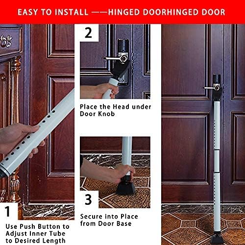2 Pack 2-in-1 Door Security Bar & Sliding Patio 28″ Door Stopper Security - Image 5