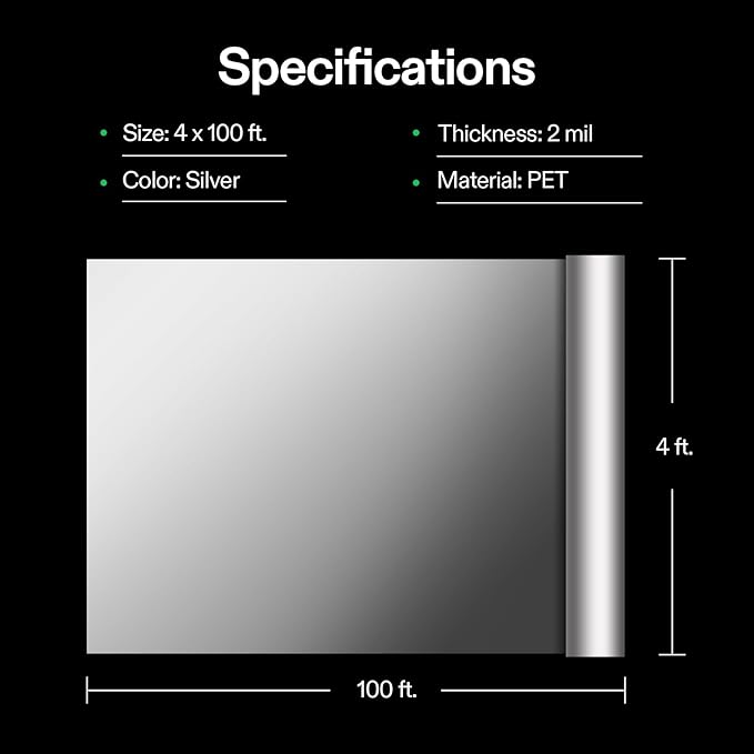 VIVOSUN Highly Reflective Mylar Film Roll 4FT x 100FT - Image 7