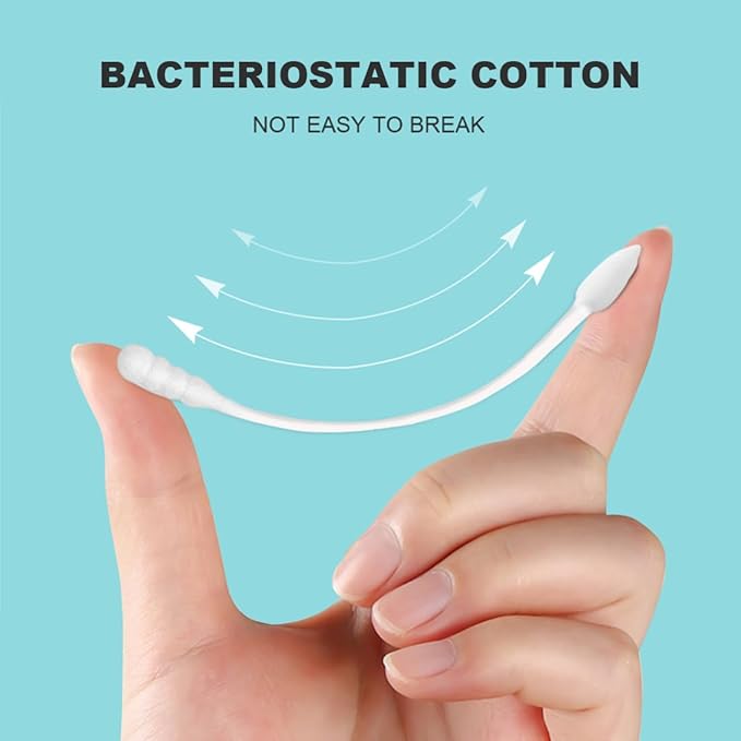 Individually Wrapped Cotton Swabs, Travel Cotton Swabs, Cotton Stick, Pointed - Image 3