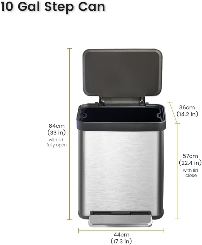 10 Gallon Ktichen Trash Can - Image 8