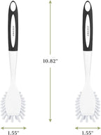 Amazer Dish Brush with Handle, 2 Pack Kitchen Scrub Brushes - Image 2