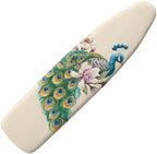 Durable Iron Board Cover Non Stick Scorch Easy-Fit Peacock Ironing Board Cover by Qznuberone