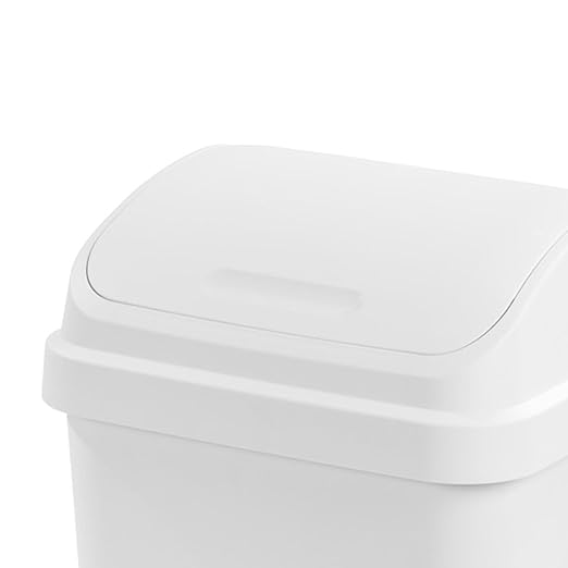 Sterilite 8-Pack Swing Top Wastebasket, Sleek Square Profile Trash Can - Image 6