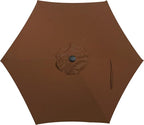 Blissun 7.5 ft Patio Umbrella, Yard Umbrella, Outdoor Market Umbrella with Push Button Tilt Crank, Brown - Image 4