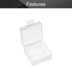 Fielect 2 x 18350 Battery Storage Case Holder Organizer Box Transparent - Image 3