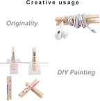 Clothes Pins Wood for Hanging Clothes, 3.5 Inch【100pcs】 Heavy Duty Wooden - Image 4