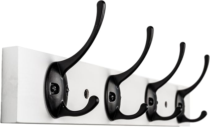 Coat Hooks Wall Mounted, Wooden Hat Rack by VERTORGAN