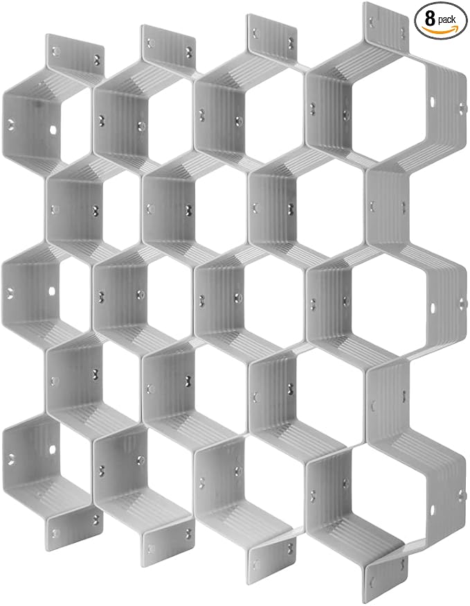 Poeland Drawer Divider Organizer Adjustable DIY Grid Honeycomb Drawer Divider by Poeland