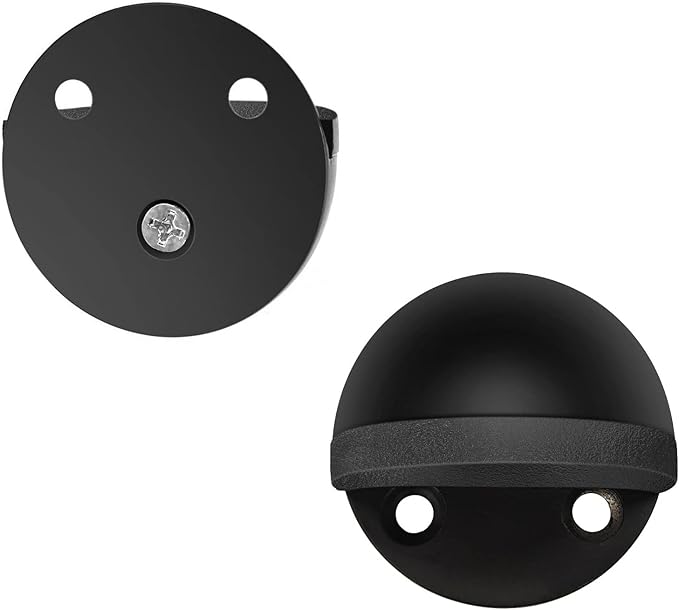 Door Stoppers 3 Pack, Floor Door Stop Stainless Steel Adhesive Floor Mount - Image 5