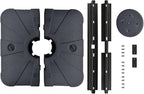 EliteShade USA 33" x 33" Offset Patio Umbrella Base Sand/Water Filled Square Umbrella Stand,Black - Image 5