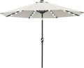 ABCCANOPY 10FT Durable Solar Led Patio Umbrellas with 32LED Lights (Light Beige) by ABCCANOPY