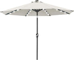 ABCCANOPY 10FT Durable Solar Led Patio Umbrellas with 32LED Lights (Light Beige) by ABCCANOPY