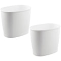 iDesign Slim Plastic Bathroom Trash Can, Small Garbage Bin by iDesign