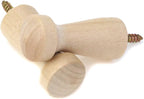KUMGROT 10pcs Wood Coat Wall Mounted Hooks Decorative Heavy Duty Robe Hooks - Image 3