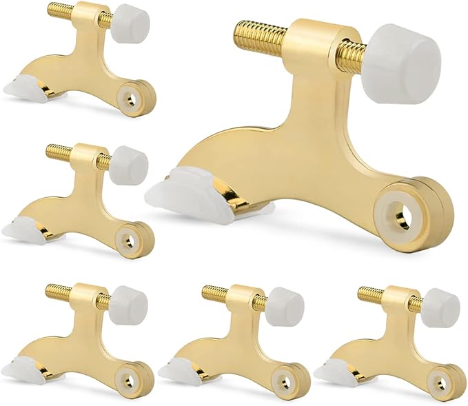 6 Pack Hinge Pin Door Stopper Bright Brass by KOVOSCH