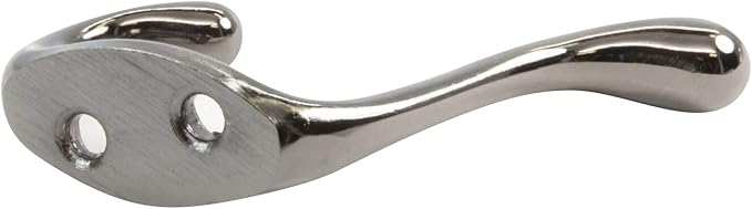 Rok Hardware Heavy Duty Dual Coat Hook, Antique Nickel, 10 Pack ROKCH101AN - Image 4