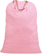 Cotton Canvas Laundry Bag with Handles & Drawstring Straps, Heavy Duty Extra by SANFERGE