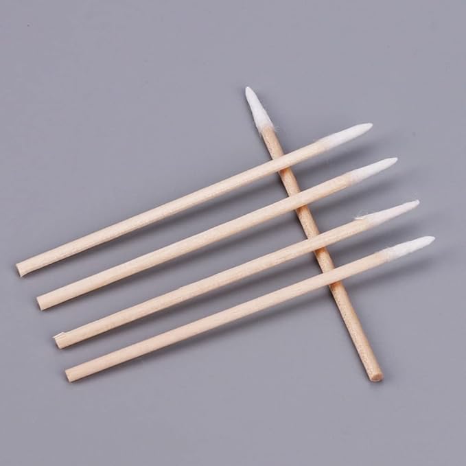 600pcs Pointed Cotton Swabs, 4 inch Precision Microblading Cotton Swab Cotton - Image 3