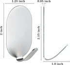 Sticky Adhesive Hooks for Hanging, Key Hooks, Stainless Steel Wall Hooks - Image 3