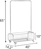 Garment Rack With Storage Baskets, Clothing Rack - Image 8