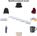 Coat Rack, Heavy Duty Stainless Steel 5 Tri Coat Hook Hanger, Wall Mounted - Image 4