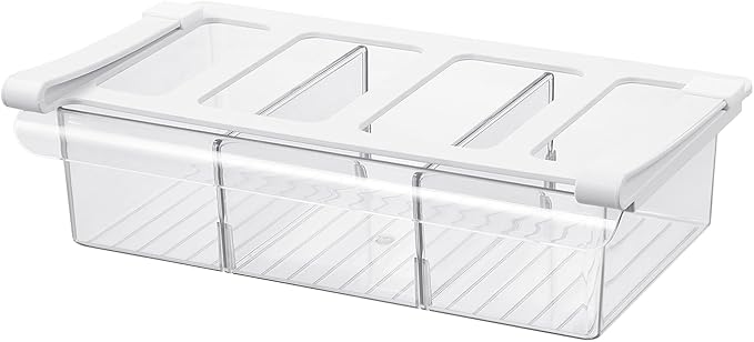 Pull-Out Fridge Drawer Organizer by Bronkeeper