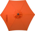 Blissun 7.5 ft Patio Umbrella, Yard Umbrella, Outdoor Market Umbrella with Push Button Tilt Crank, Orange - Image 4