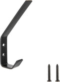 Amazon Basics Wall Mounted Metal Coat Hooks Flat by AmazonBasics