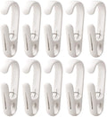 10Pcs Laundry Hooks with Clips Hanger Closet Organizer Clamps Hanging Socks by DEFRKO