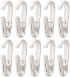 10Pcs Laundry Hooks with Clips Hanger Closet Organizer Clamps Hanging Socks by DEFRKO