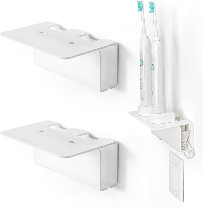 OAPRIRE Electric Toothbrush Holder Wall Mounted, 2 Pack Acrylic Electric by OAPRIRE