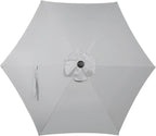 Blissun 7.5 ft Patio Umbrella, Yard Umbrella, Outdoor Market Umbrella with Push Button Tilt Crank, Grey - Image 4