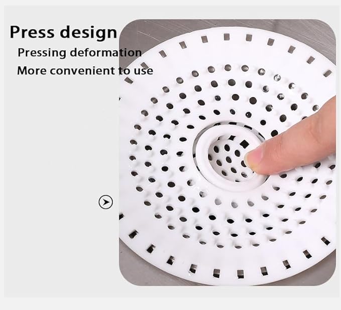 Drain Hair Catcher, Silicone Bathtub Drain Protector 2 Packs - Image 3
