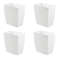iDesign Small Plastic Bathroom Trash Can, Slim Rectangle Garbage Bin by iDesign