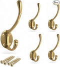 Soild Brass Wall Hooks for Hanging, Antique Brass Coat Hooks Wall Mounted by Stylentdecor