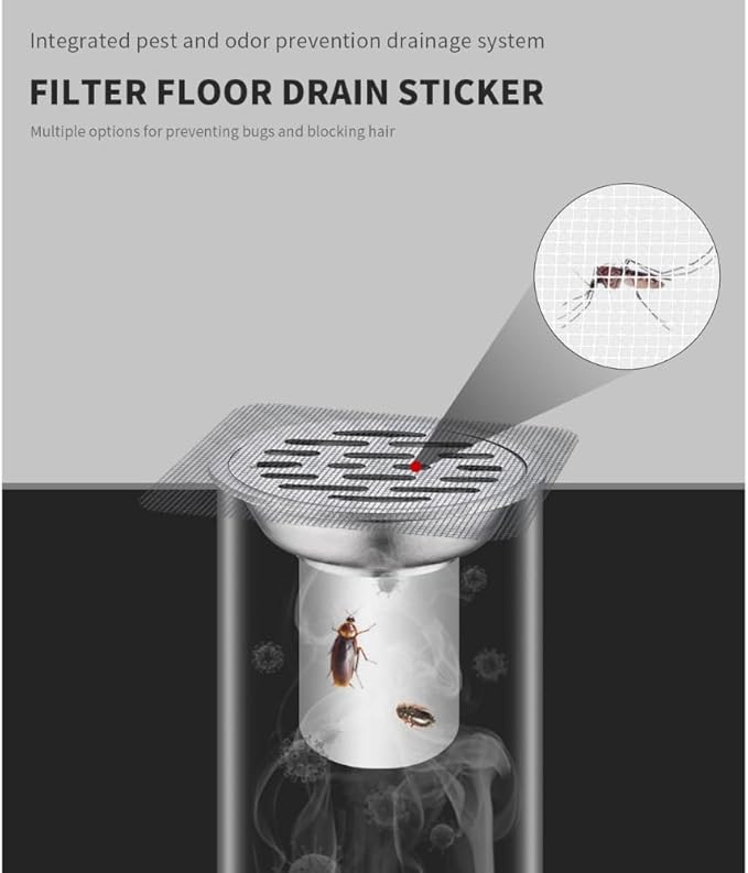 50 Pack Disposable Shower Drain Hair Catcher - Image 3