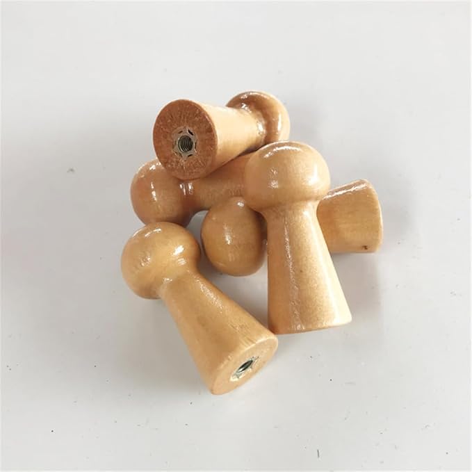 Wooden Shaker Peg Wood Screw-on Shaker Pegs 1.5 Inch Long Unfinished Wood - Image 6